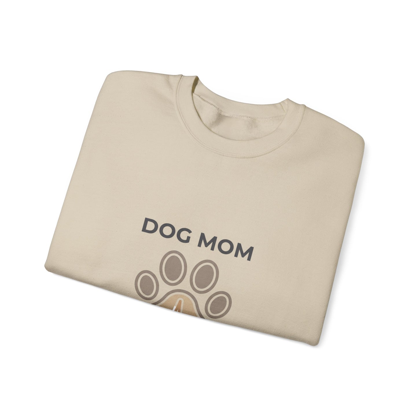 Dog Mom Paw Heart Crewneck Sweatshirt | fur baby, rescue pride