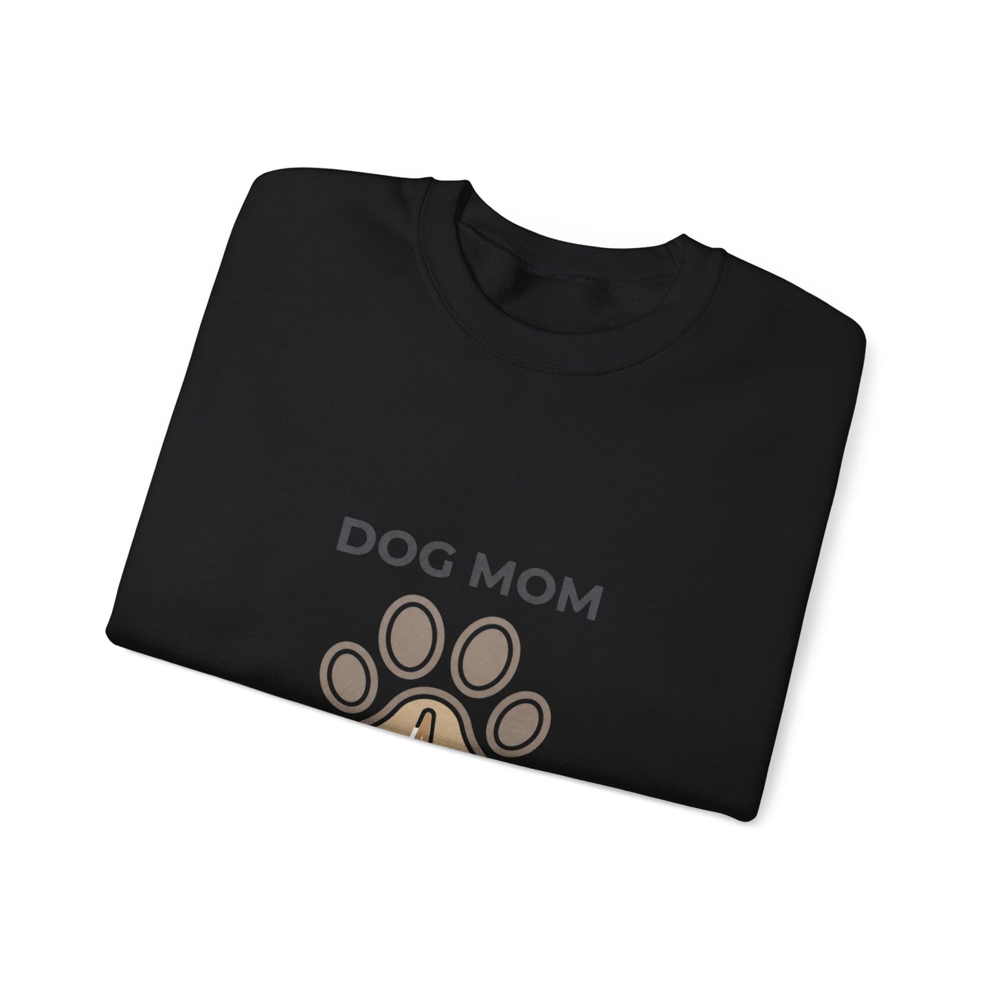 Dog Mom Paw Heart Crewneck Sweatshirt | fur baby, rescue pride