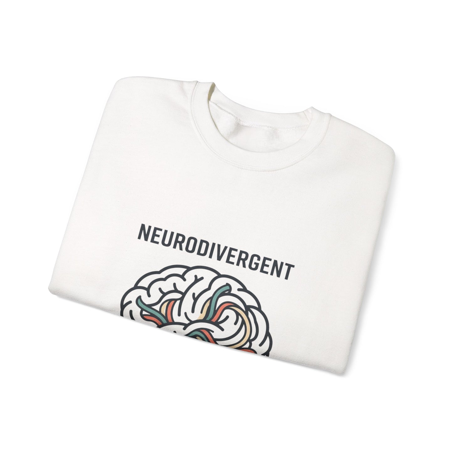Neurodivergent Brain Crewneck Sweatshirt | autistic pride, identity-first