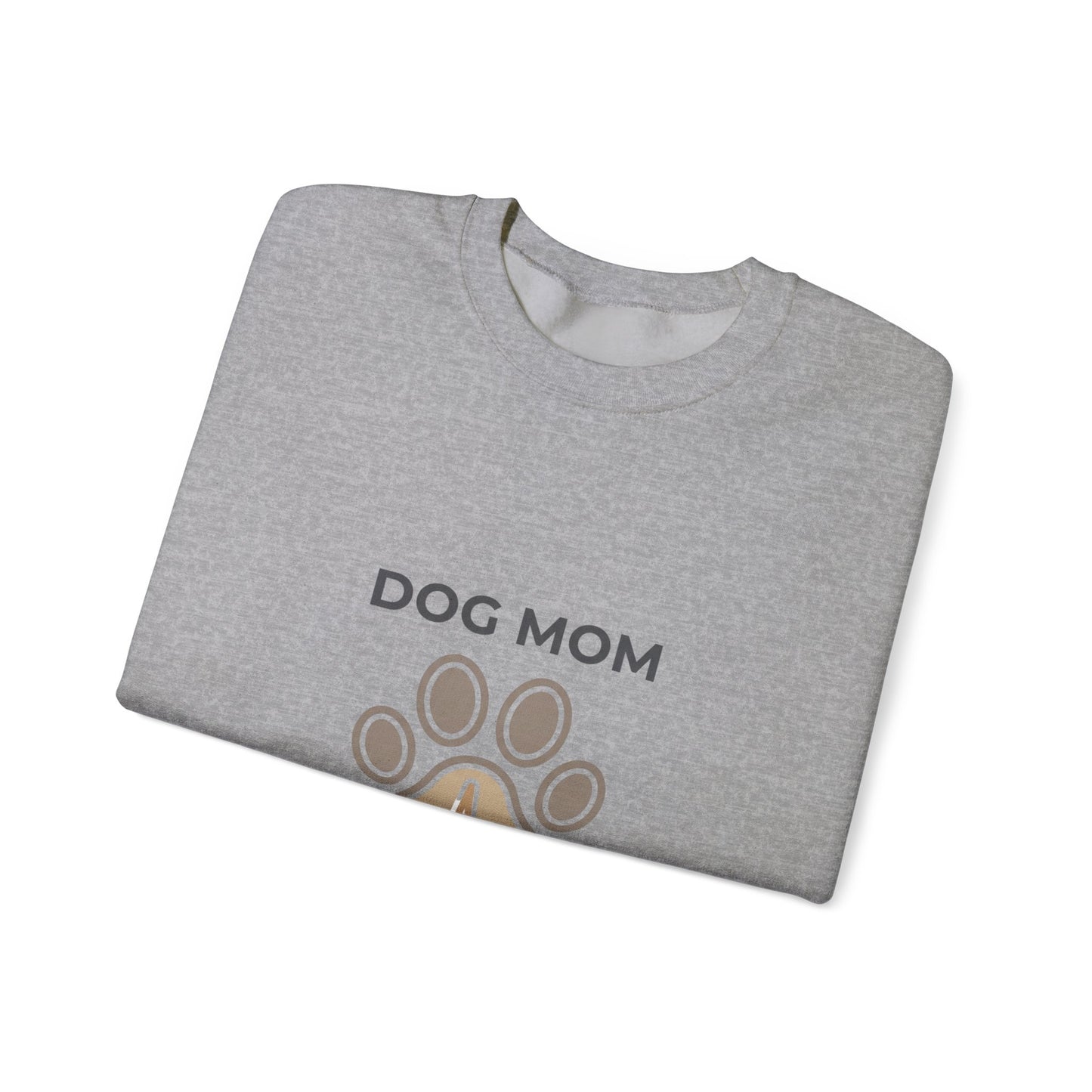 Dog Mom Paw Heart Crewneck Sweatshirt | fur baby, rescue pride