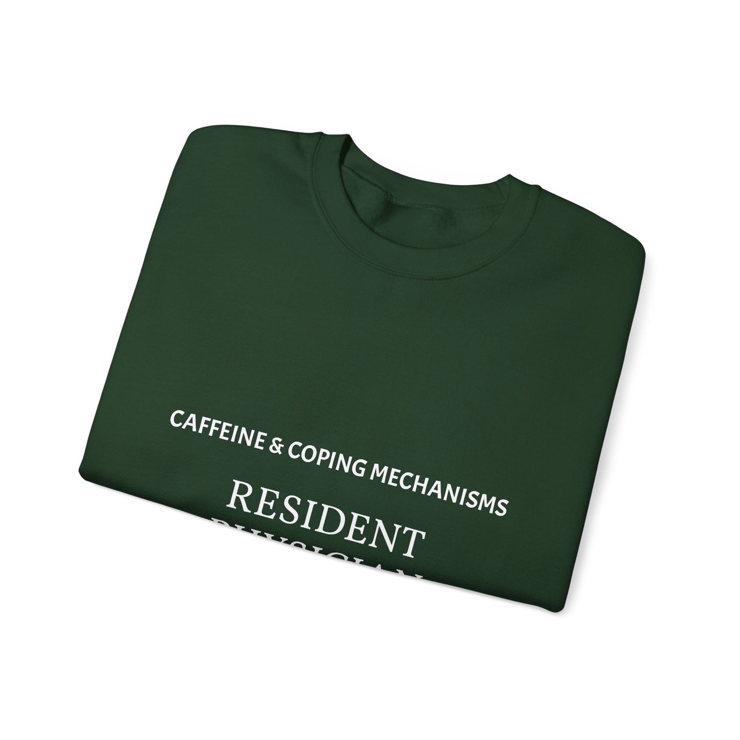 "Caffeine & Coping Mechanisms" Personalizable Crewneck Sweatshirt