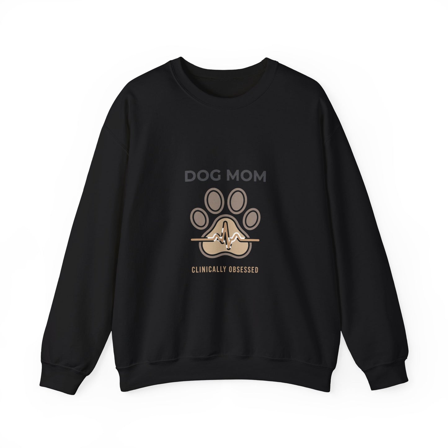 Dog Mom Paw Heart Crewneck Sweatshirt | fur baby, rescue pride