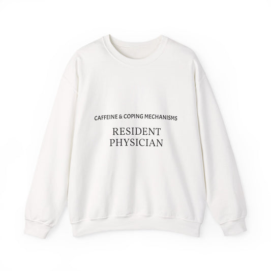 "Caffeine & Coping Mechanisms" Personalizable Crewneck Sweatshirt