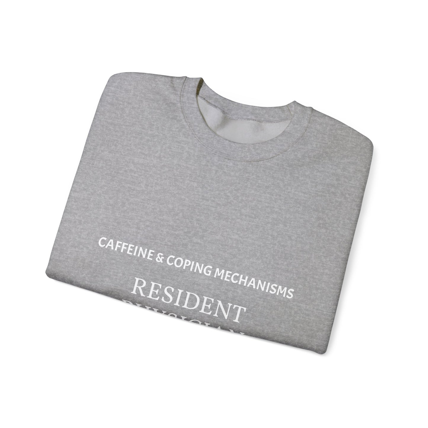 "Caffeine & Coping Mechanisms" Personalizable Crewneck Sweatshirt