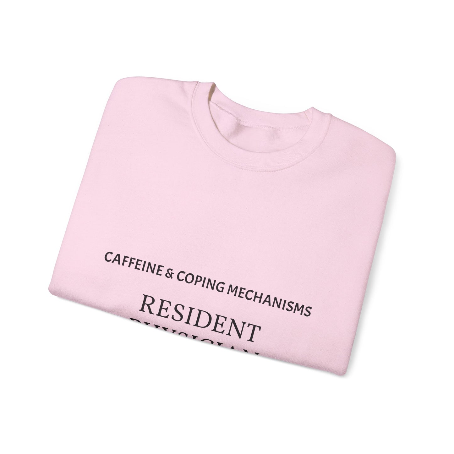 "Caffeine & Coping Mechanisms" Personalizable Crewneck Sweatshirt