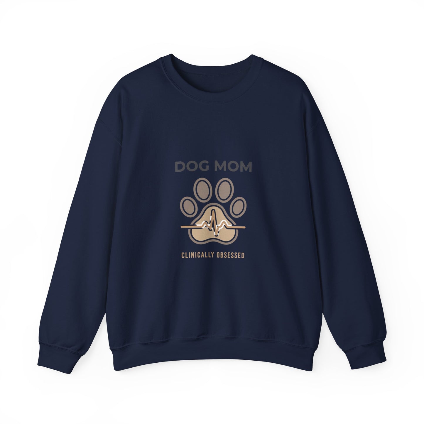 Dog Mom Paw Heart Crewneck Sweatshirt | fur baby, rescue pride