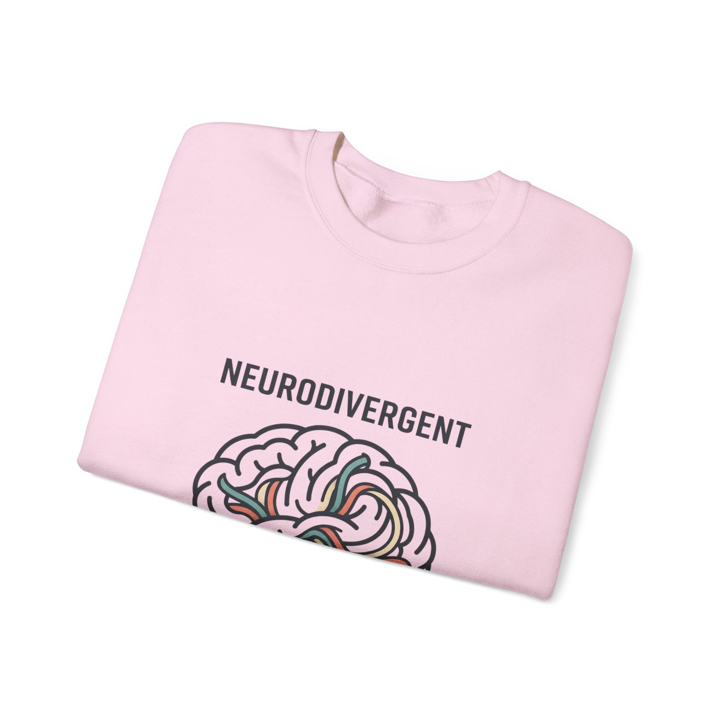 Neurodivergent Brain Crewneck Sweatshirt | autistic pride, identity-first