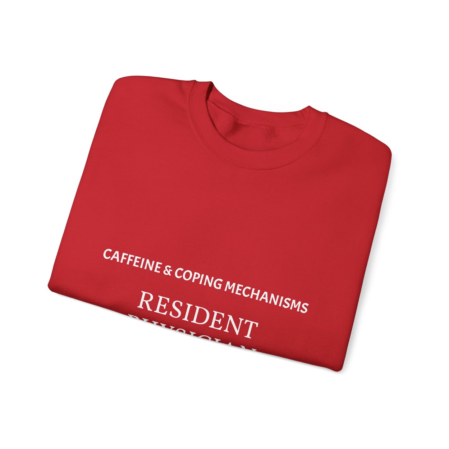 "Caffeine & Coping Mechanisms" Personalizable Crewneck Sweatshirt