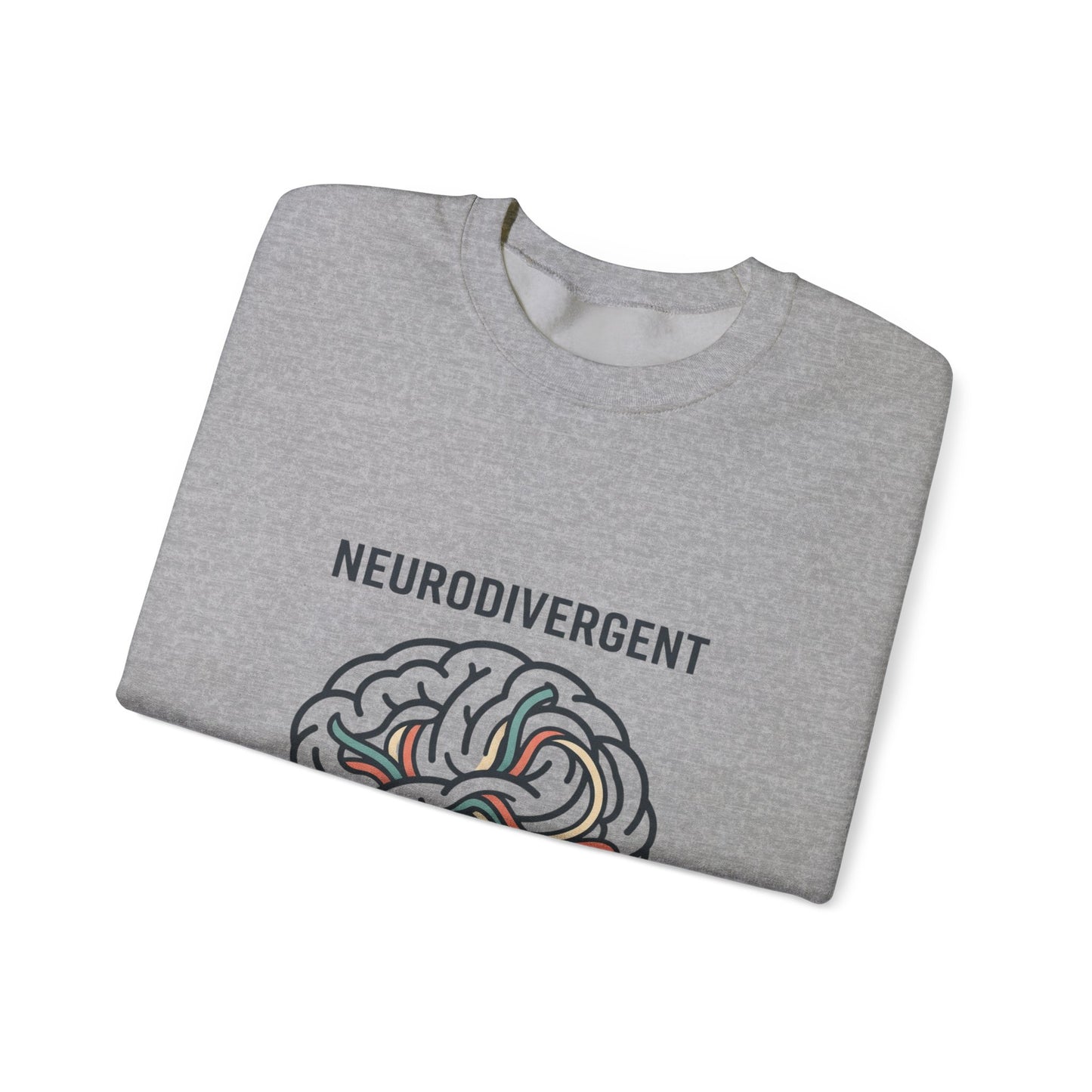 Neurodivergent Brain Crewneck Sweatshirt | autistic pride, identity-first