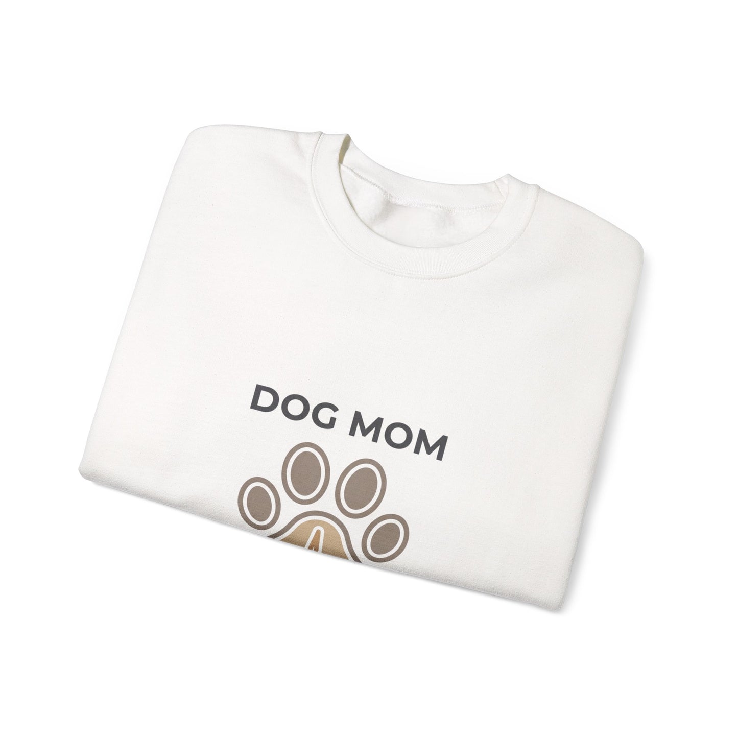 Dog Mom Paw Heart Crewneck Sweatshirt | fur baby, rescue pride